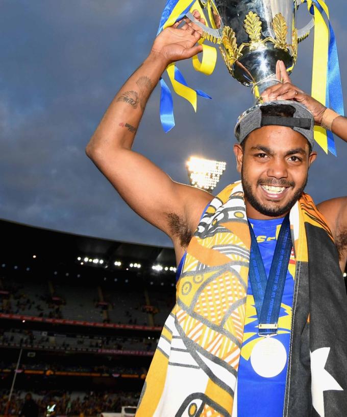 Water-Hole Running Key for West Coast Eagles' Willie Rioli