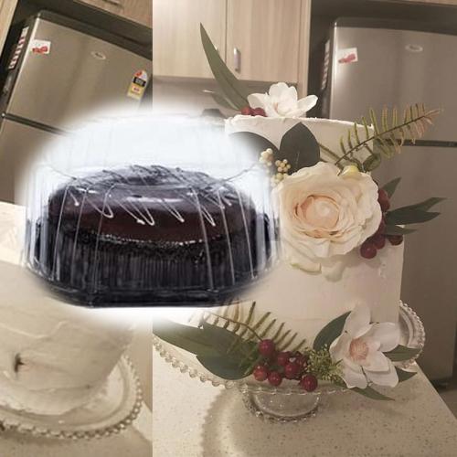 Aussie Bride Makes Amazing Wedding Cake Using $4 Woolies Cakes