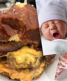 The Burger Which Promises To Induce Labor Delivers... Twice
