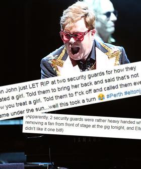 Elton John Stops Perth Gig To Unleash Tirade On Security Guards Removing Fan