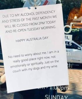 Why Botica's Bunch Lost Their Minds At This Perth Shop's Australia Day Note