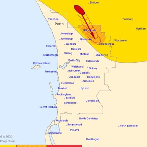 Large Hail, Heavy Rainfall To Hit Perth's Northern Metro Area