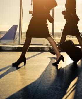 Perth Airport Check-In Staff Drenched As Roof Opens Up During Storm