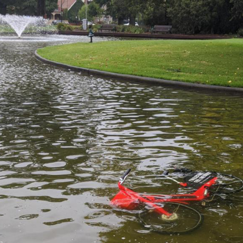It's Been Two Days & Melbourne Is Already Dumping Uber's New Public Bikes Around The Place