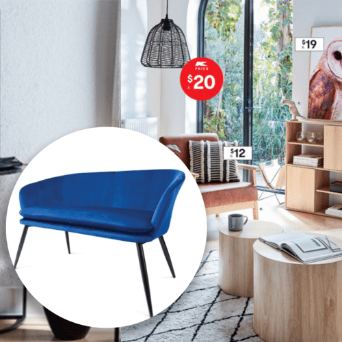 Kmart Have Revealed Their New Winter Collection Including A LUSH Two-Seater Velvet Sofa For $159!