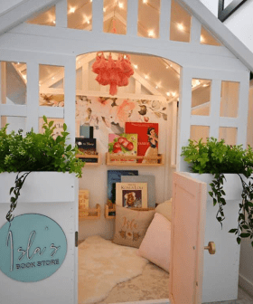 Mum Transforms Kmart Cubby House Into Beautiful 'Book Store' For Her Daughter