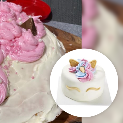Home Baker Tries To Recreate Coles' Unicorn Cake With Hilarious Results