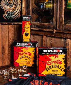 Merry Christmas! Fireball Whisky Is Selling A 3.5L Firebox For All Your Party Needs