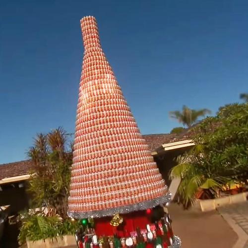 Perth’s ‘Mad Bogan’ Has Once Again Built A Massive Bush Chook Christmas Tree