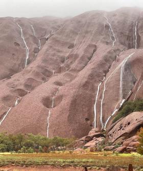 'Only A Lucky Few Get To See It': Waterfalls Form All Over Uluru