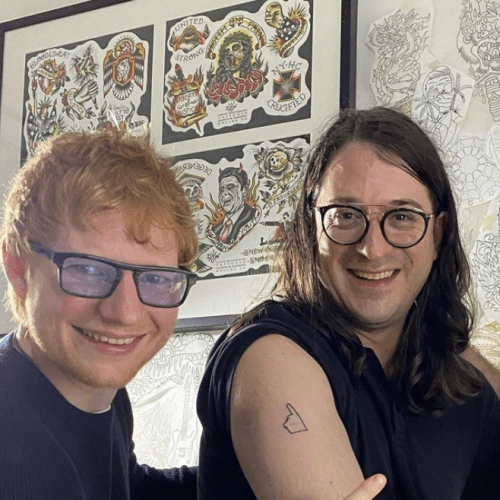 Ed Sheeran Gets New Ink In Melbourne In Memory of Friend Michael Gudinski
