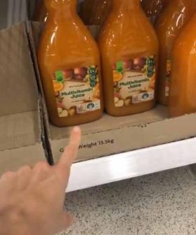 Woman Shows Woolies Juice Being Sold At Coles In TikTok Clip
