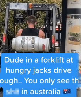 Bloke Spotted Driving Forklift In Hungry Jack's Drive Thru Because Straya