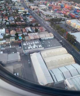 Passengers Flying Into Sydney Greeted With 'Welcome To Perth' Sign On Roof