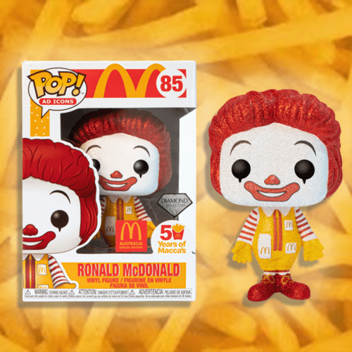 Macca's Have Dropped Limited Edition Glittery Ronald McDonald Funko Pop Figurines!