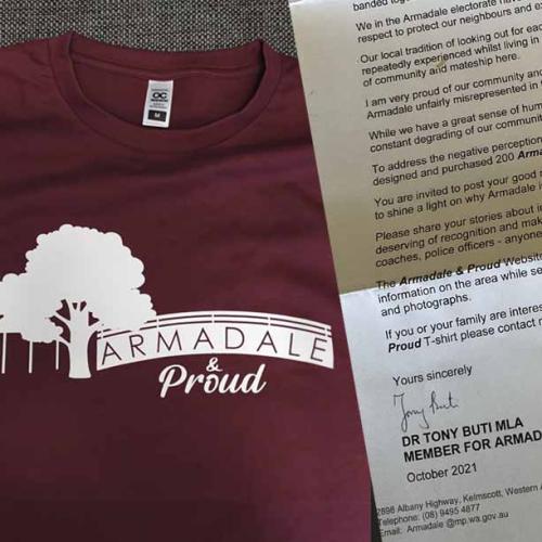 'Armadale & Proud' T-Shirts To Tackle 'Unfair' Attitudes Toward Suburb Sell Out