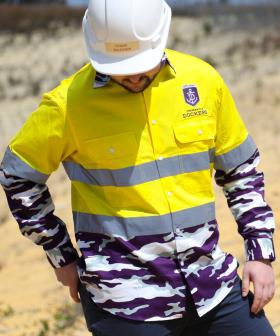 This Absolute Crime Of A Hi-Vis Camo Shirt By The Freo Dockers Is Actually Peak WA