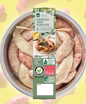 Woolworths Has Just Released A Festive Beef, Pork & Chicken Sausage Wreath!