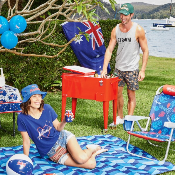 Retro rolling hot sale cooler