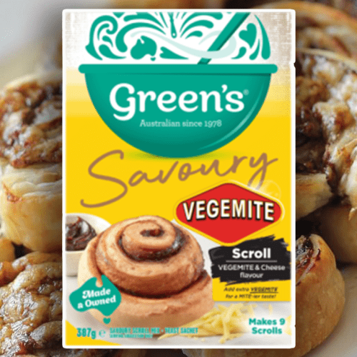 Green's Have Dropped A Savoury Vegemite & Cheese Home Baking Kit!