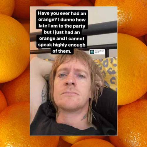 This Week, Jon Pinder Ate An Orange... The First One In His Life. WTF.
