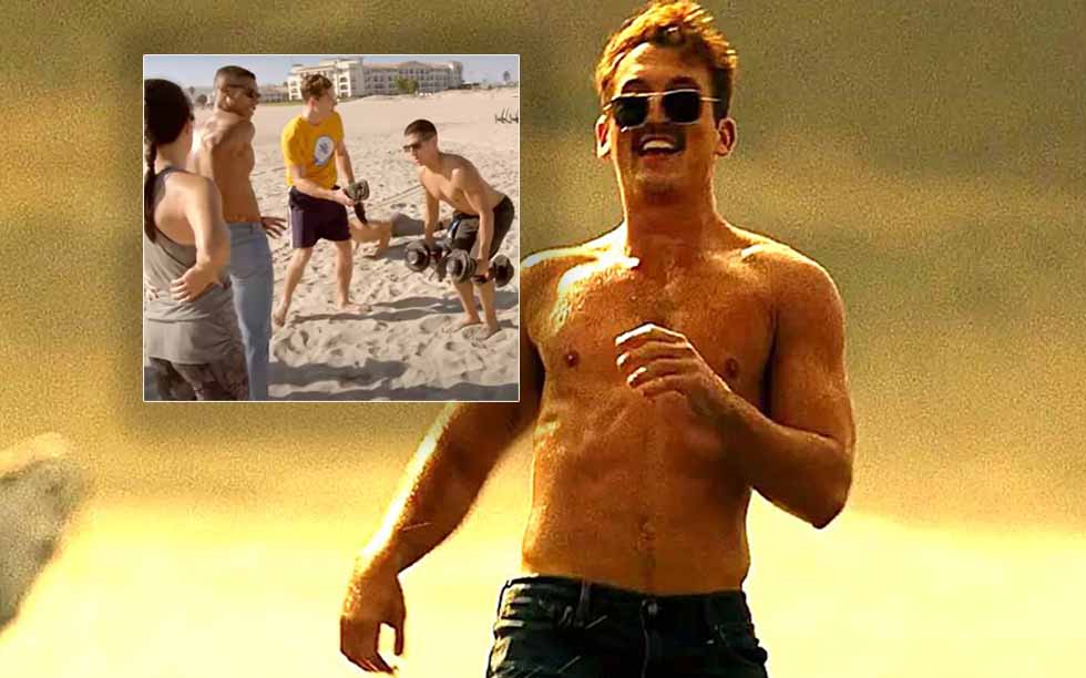 Check Out This BehindTheScenes Clip Of THAT Beach Scene In Top Gun