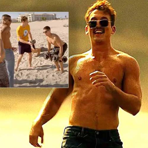 Check Out This Behind-The-Scenes Clip Of THAT Beach Scene In Top Gun: Maverick