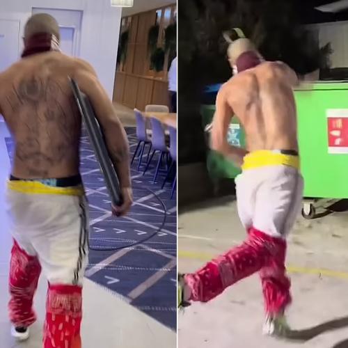 Man Rips TV Off A Pub's Wall & Throws It Into Dumpster After NSW Smash Maroons In Origin