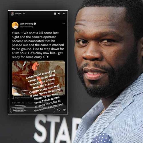 Camera Operator Passes Out While Filming 50 Cent's New Horror Movie
