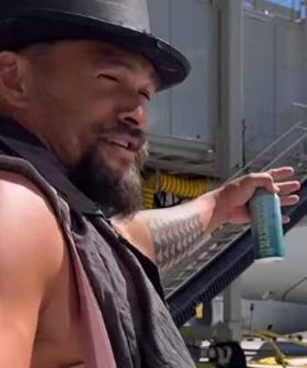 Jason Momoa Reveals New Head Tattoo As He Boards Flight To New Zealand