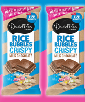 Rice Bubbles & Darrell Lea Join Forces To Make This Crispy Choccy Block