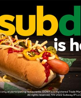 Subway Teases Their New Foot Long Hot Dog, The 'SubDog'