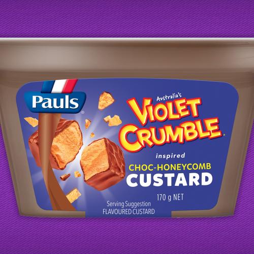 You Can Now Buy Violet Crumble Inspired Choc-Honeycomb CUSTARD