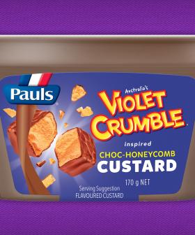 You Can Now Buy Violet Crumble Inspired Choc-Honeycomb CUSTARD