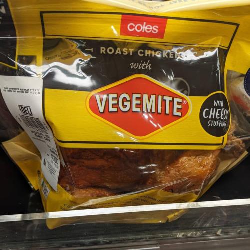 SPOTTED: Coles Rolls Out Limited Edition Vegemite-Slapped Roast Chook