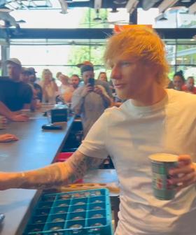 Ed Sheeran Shocks Fans By Bartending At Local Brewery