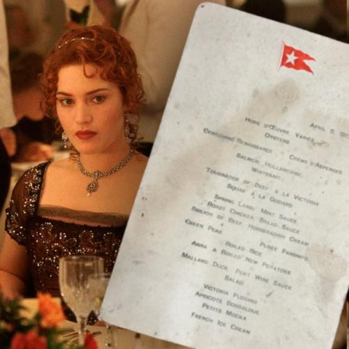 Slightly Water-Damaged First Class Dinner Menu From Titanic Sells At Auction