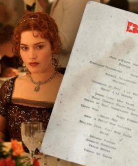 Slightly Water-Damaged First Class Dinner Menu From Titanic Sells At Auction