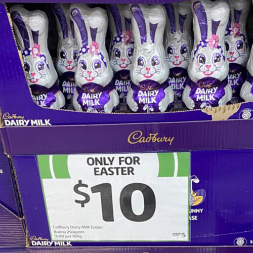 Customers Shocked To Find Cadbury Easter Bunnies Priced At $10 Each