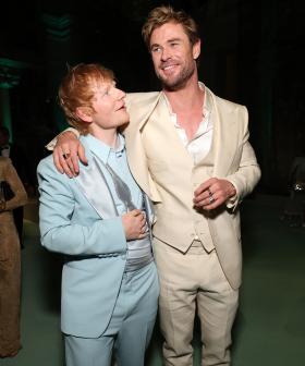 Chris Hemsworth Secretly Debuts Drumming Skills At Ed Sheeran Concert