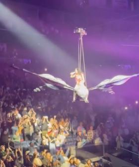 Katy Perry In Terrifying Mid-Air Close Call During Concert